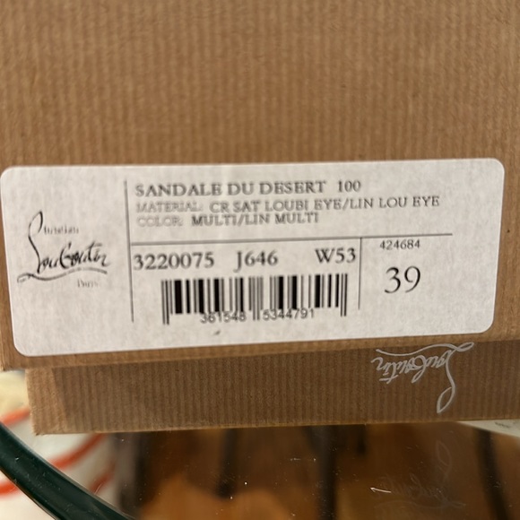 ❌SOLD❌ Christian Louboutin Greekaba du Desert Ankle Wrap Sandal - Picture 7 of 9